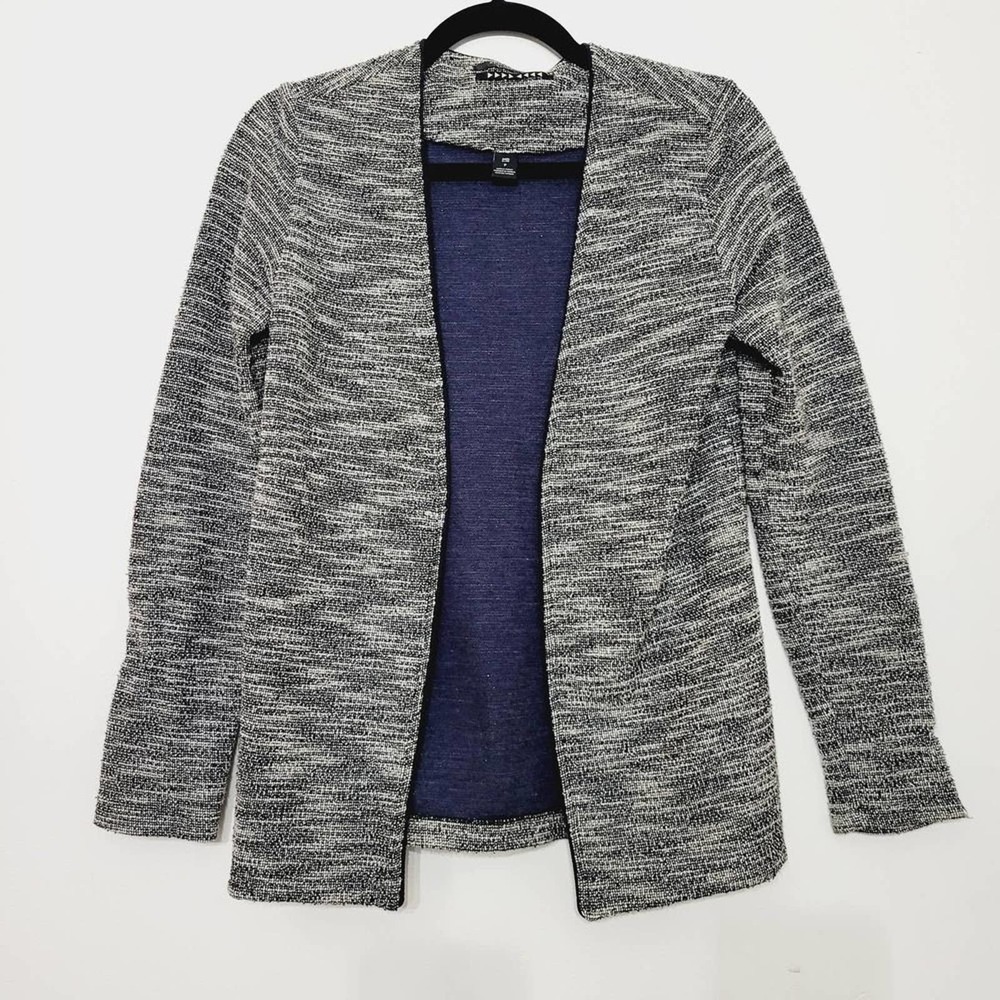Scotch & Soda Gray Open-Front Cardigan